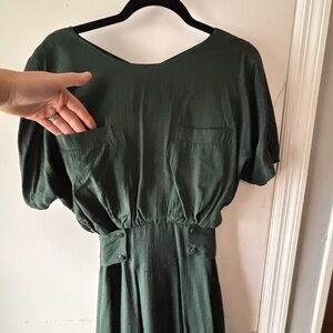 Elegant Green Women's Dress